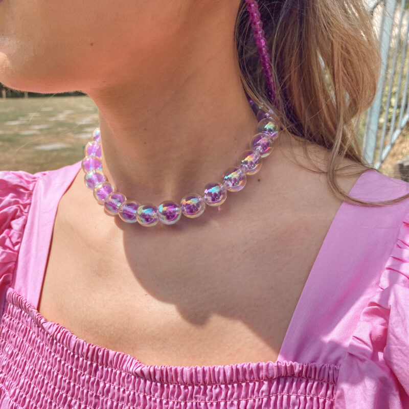 COLLIER - Bulle d'amour - Mûre tendre