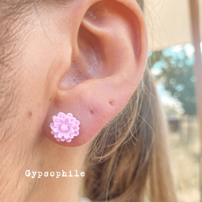 BOUCLES D'OREILLES - Bourgeon - Gypsophile