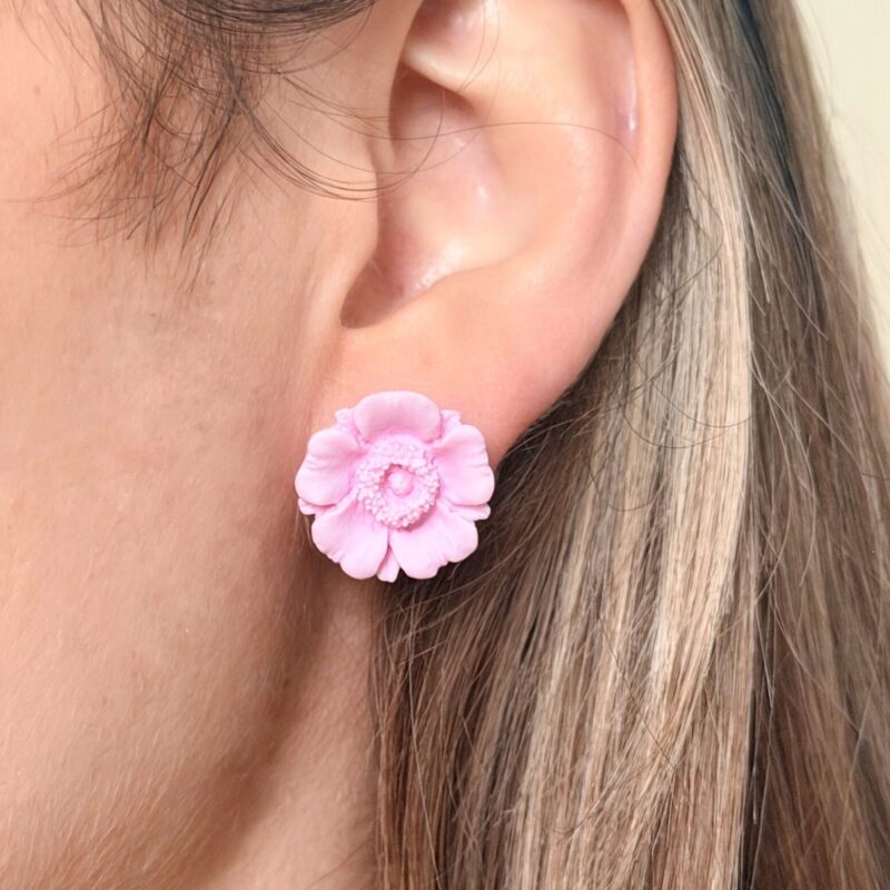 BOUCLES D'OREILLES - Bourgeon (anémone)
