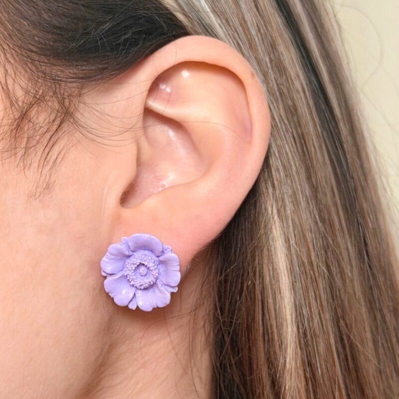 Boucles d’oreilles puce anémone