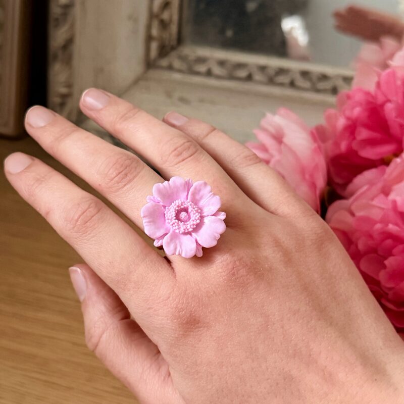 BAGUE - Floraison (anémone)