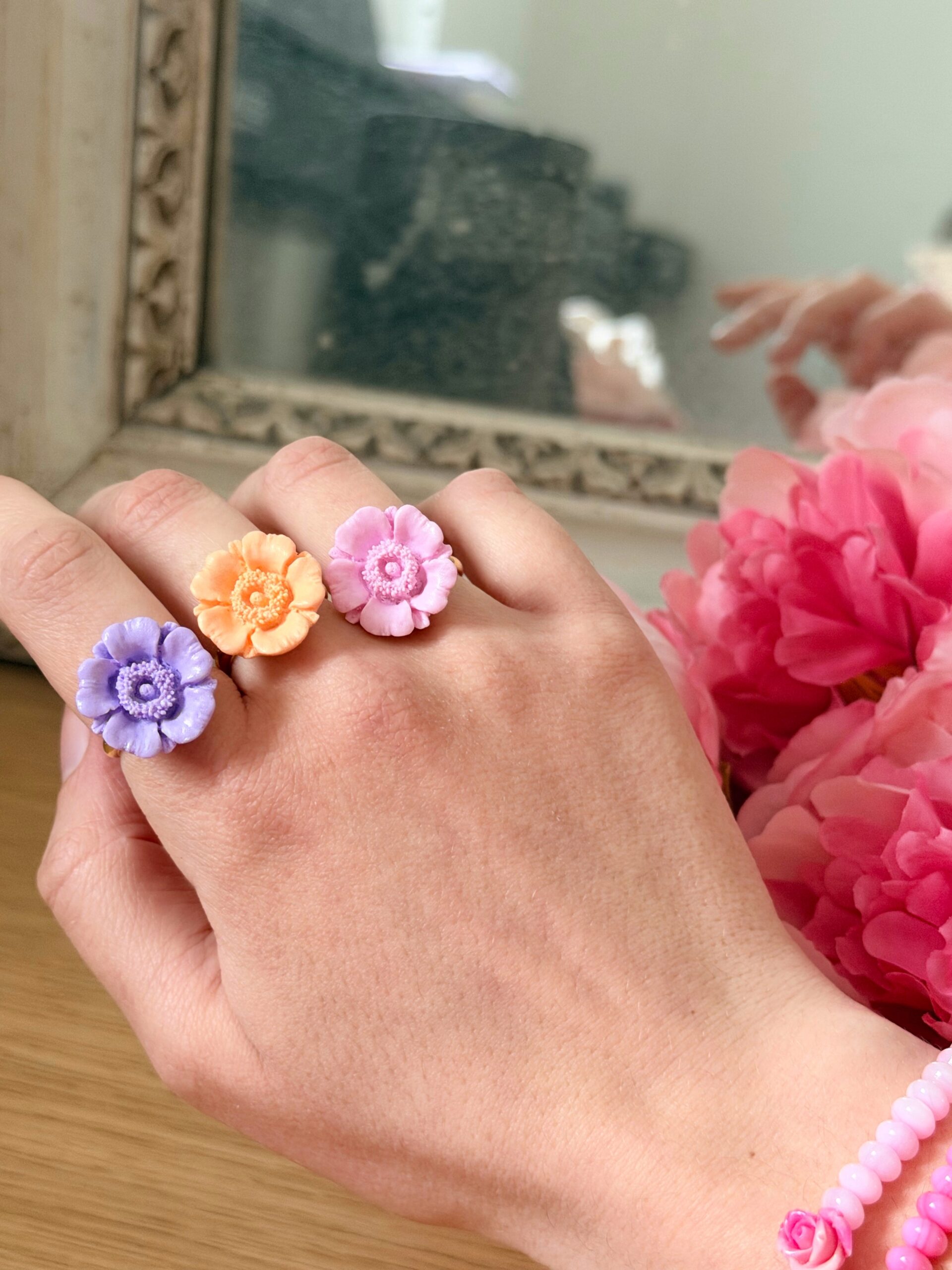 BAGUE - Bourgeon (anémone) – Image 2