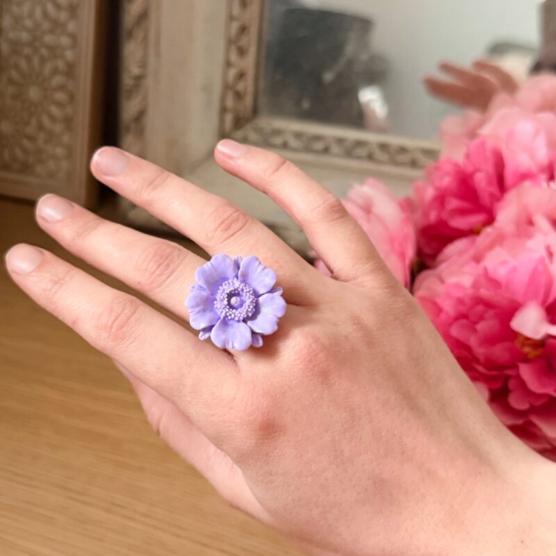 BAGUE - Floraison (anémone)