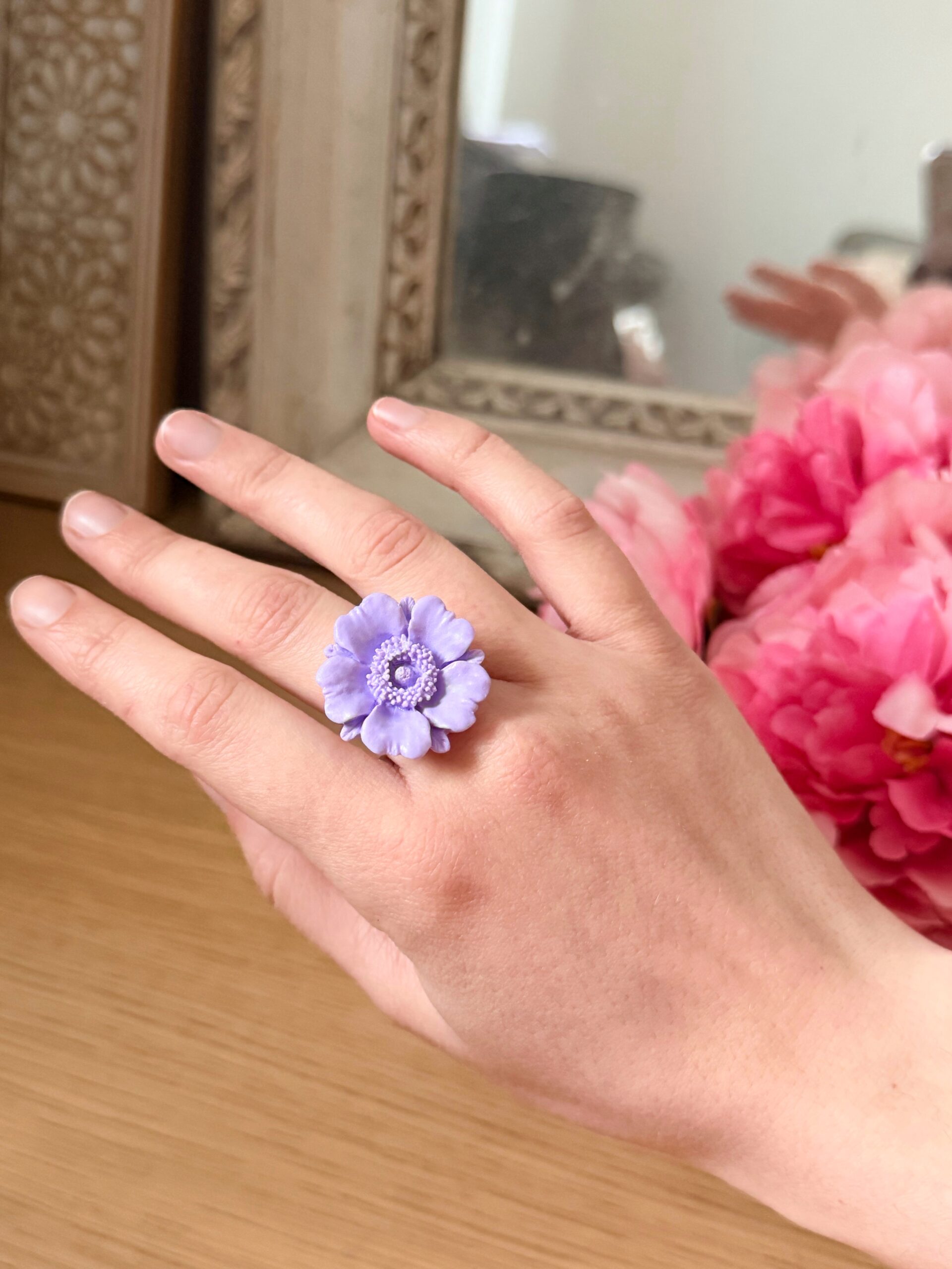 BAGUE - Floraison (anémone)