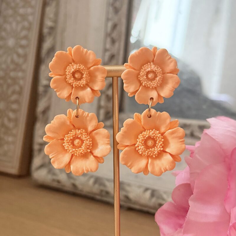 BOUCLES D'OREILLES - Mon évidence (saumon)