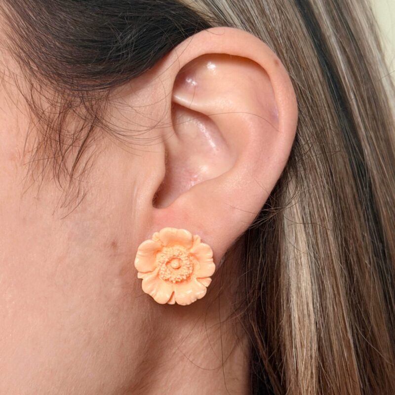 BOUCLES D'OREILLES - Bougeon (anémone)