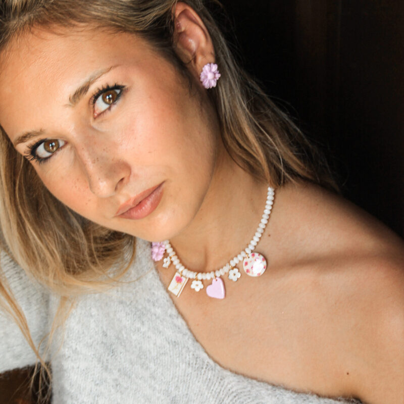 COFFRET DE NOËL - Jardin Secret (puces fleurs rose)