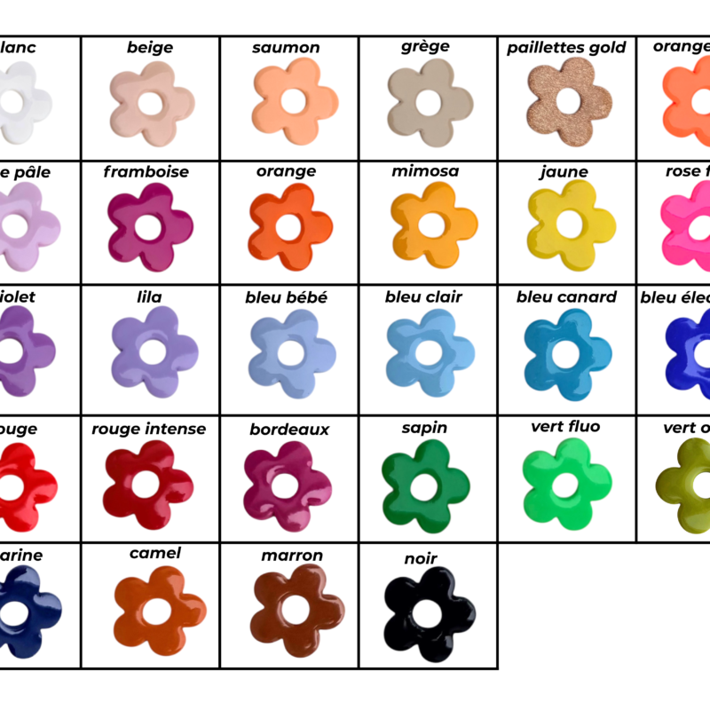 Boucles d’oreilles Pouvoir des fleurs personnalisables