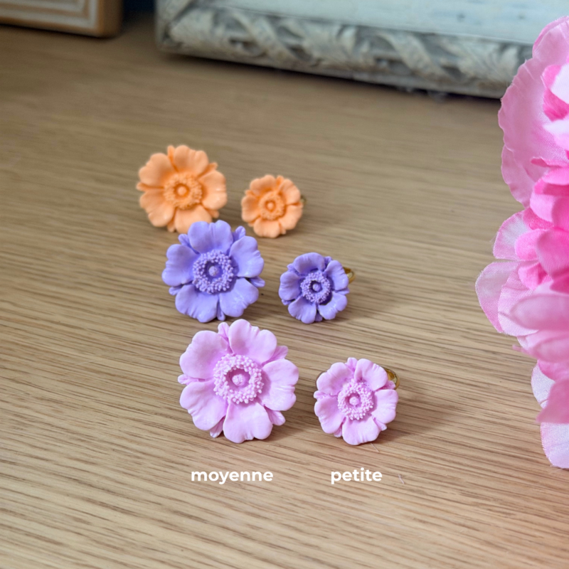 bague bourgeon anémone